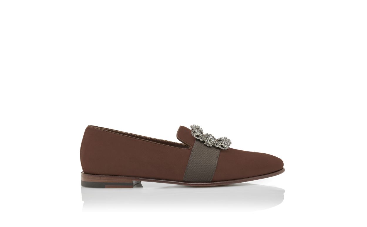 Braune Wildleder-Steppen-Schnürschuhe