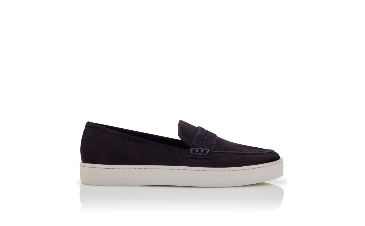 Marineblau aus Wildleder Slip-On Loafers