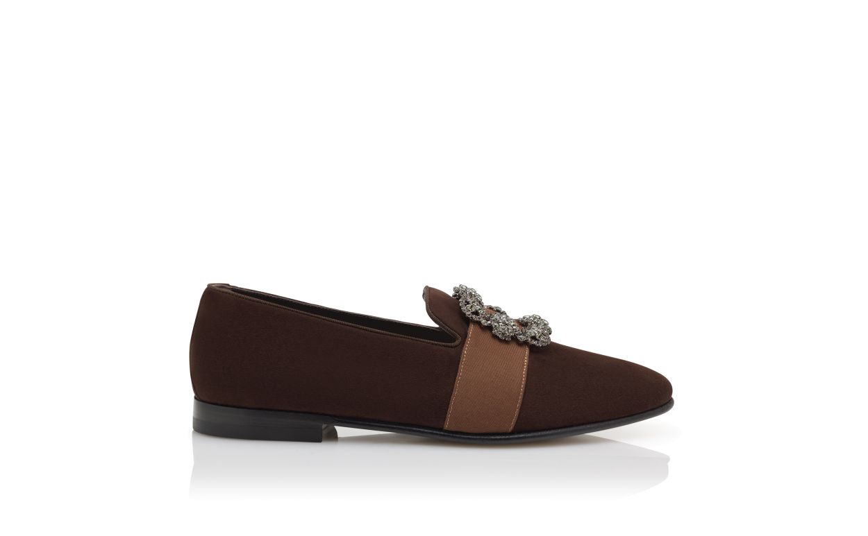 Dunkelbraune Wildleder-Steppen-Schnürschuhe