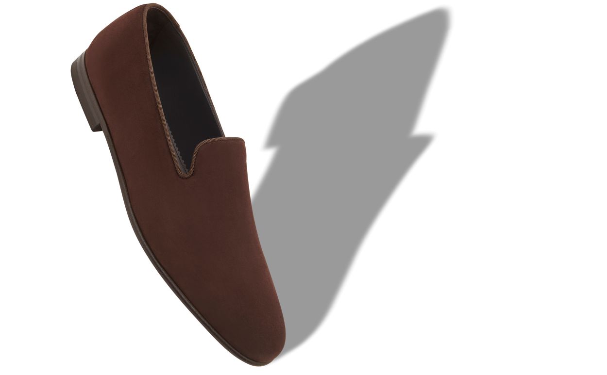 Dunkelbraune Leder-Loafers