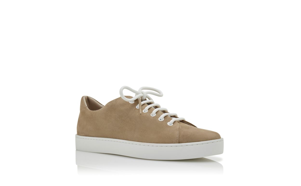 Beige Suede Low-Cut-Sneaker