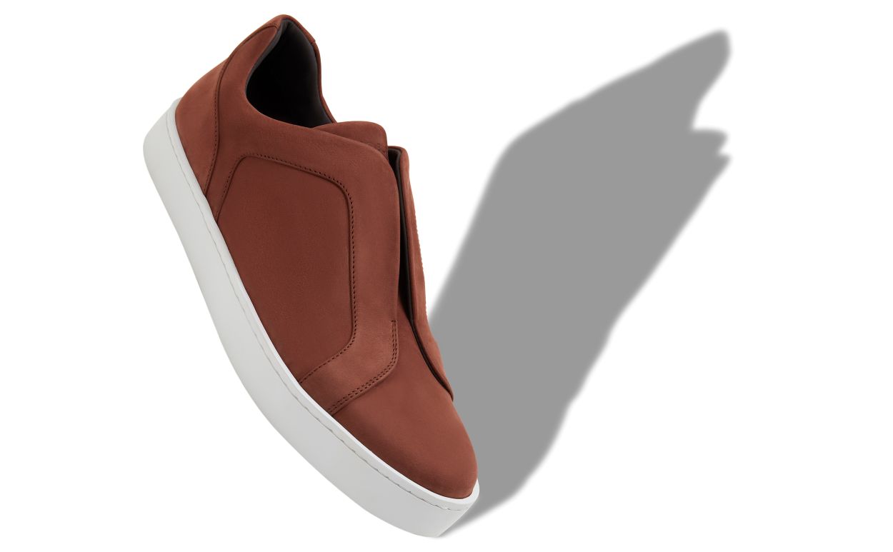 Braune Kalbsleder-Sneaker