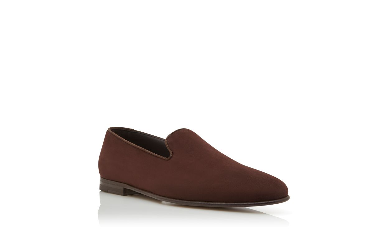 Dunkelbraune Leder-Loafers