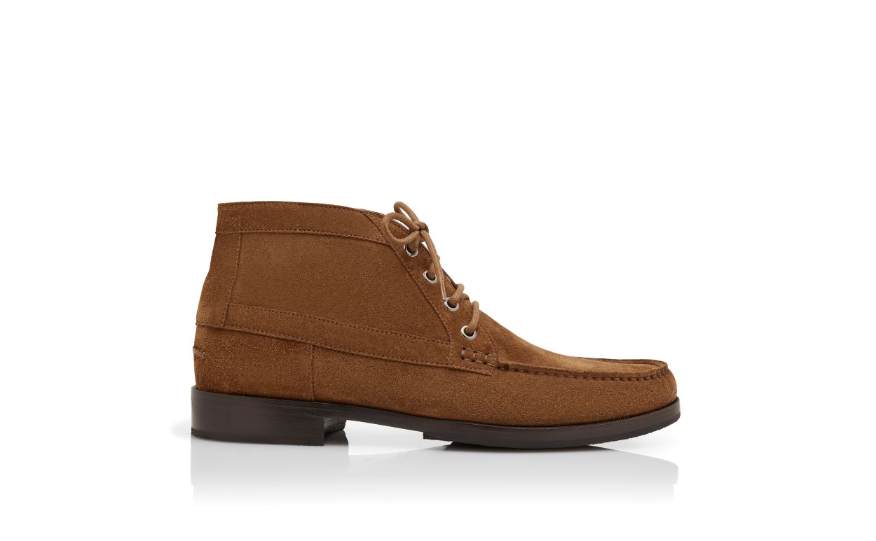 Braune Kalbsleder-Schnürstiefel