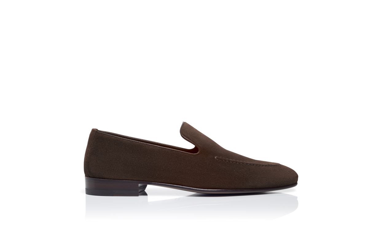 Dunkelbraune Leder-Loafer
