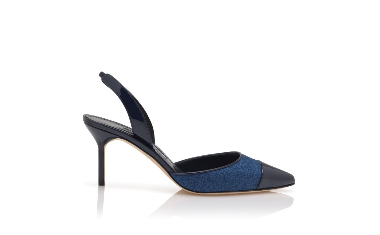 Blau-Navy-Linen-Slingback-Pumps