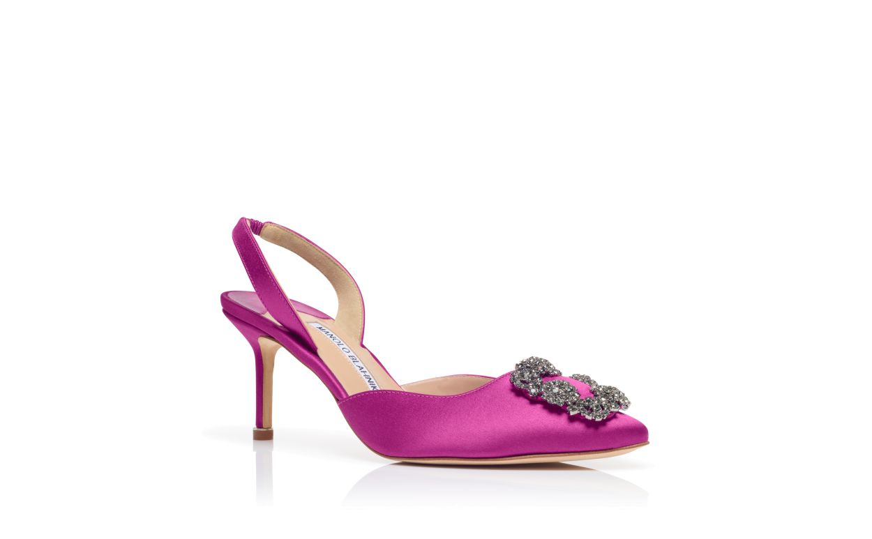 Rosa Satin-Steppschuhe mit Juwel-Schnürriemen