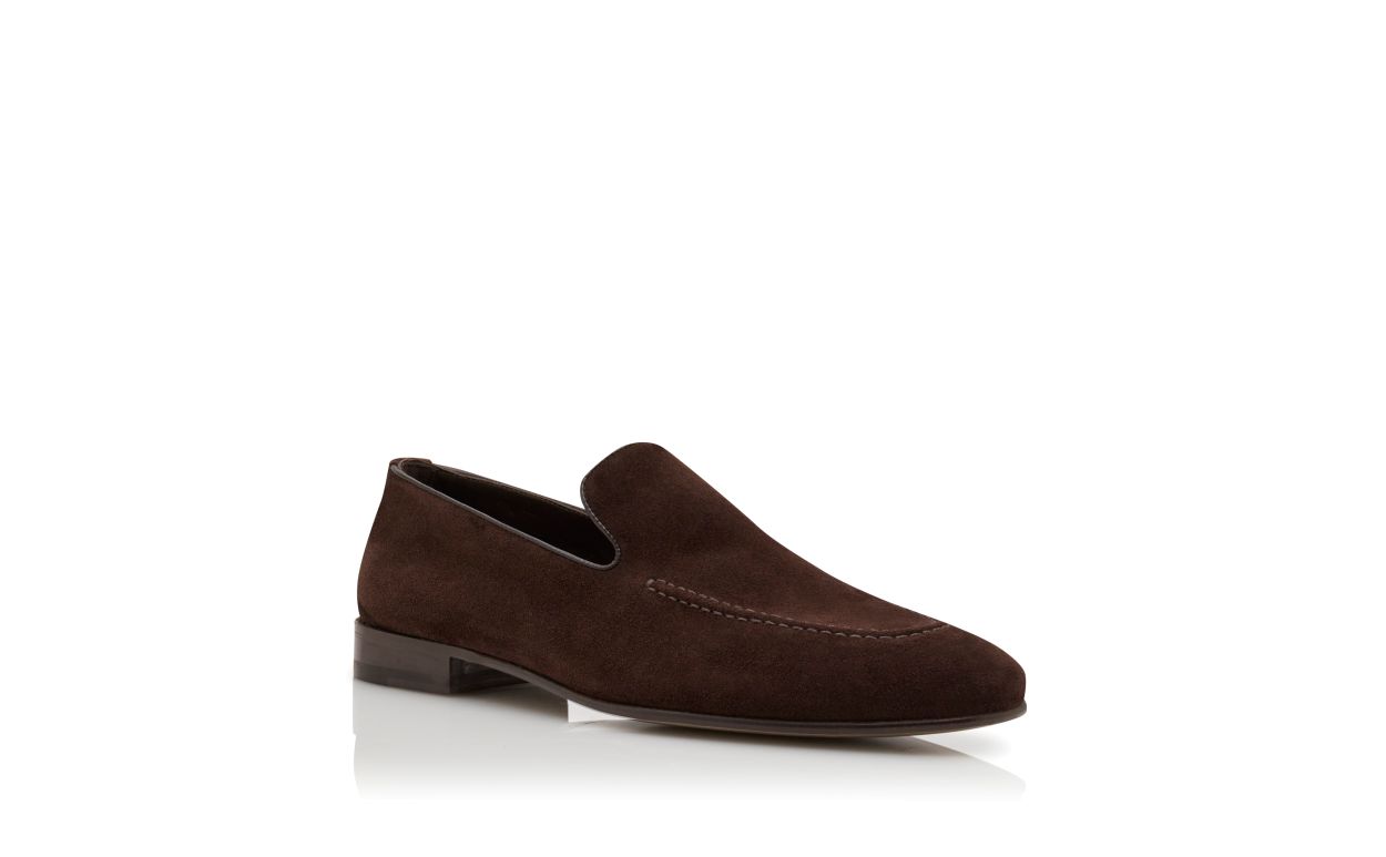 Dunkelbraune Wildleder-Laufschuhe