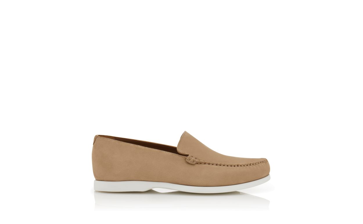 Beige Wildleder-Bootschuhe