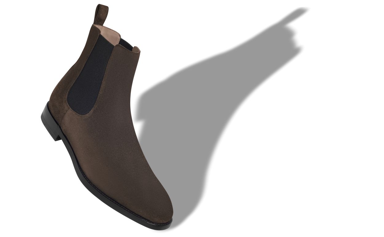 Braune Wildleder-Knöchelstiefel
