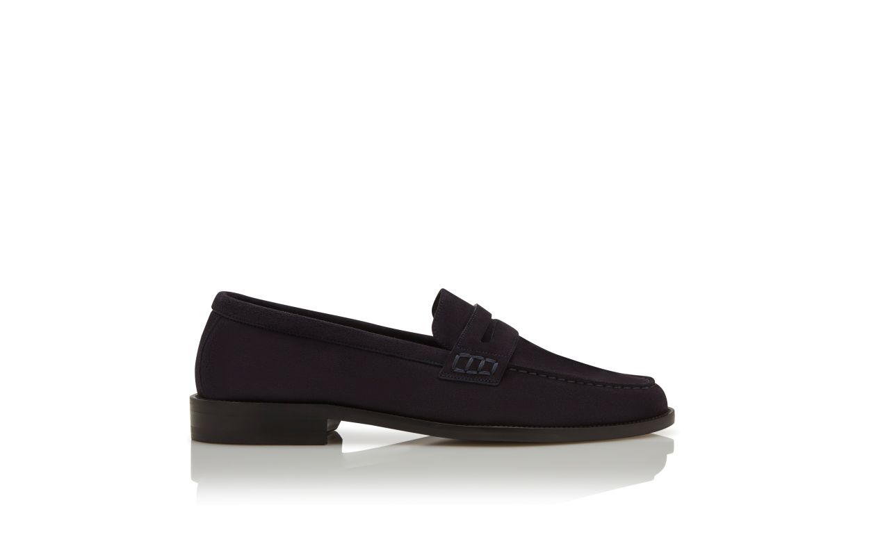 Marineblau aus Wildleder Penny Loafers
