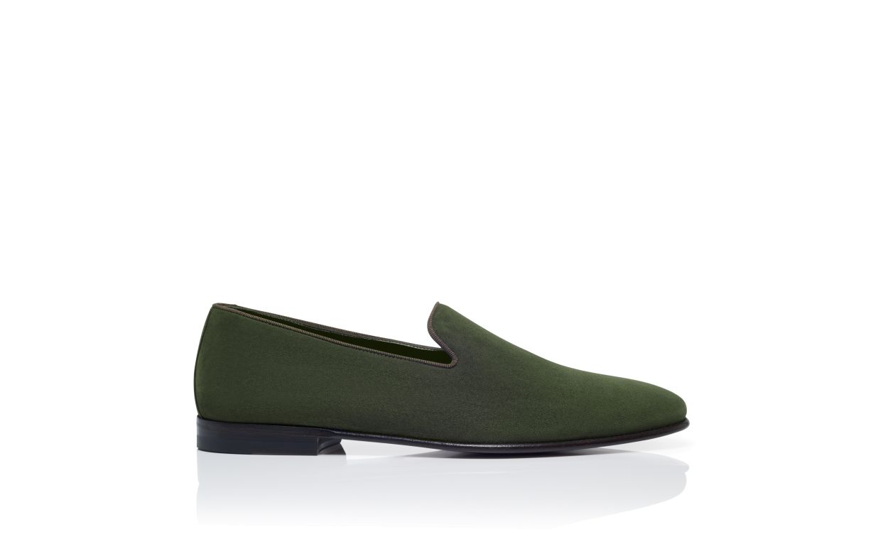 Grüne Suede Loafers