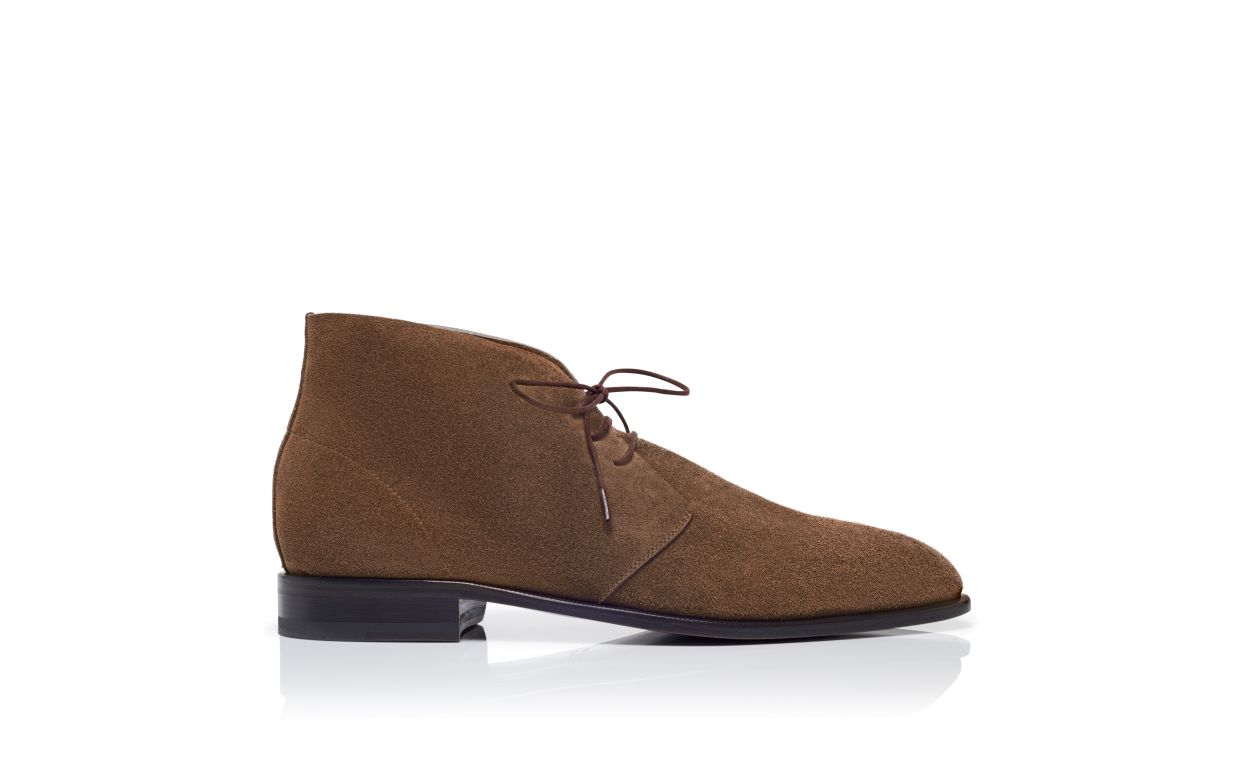 Braune Wildleder-Wüstenstiefel