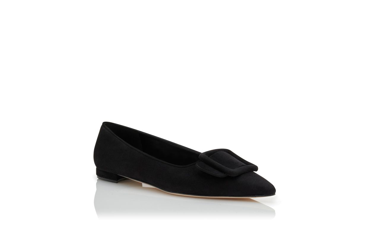 Schwarze Wildleder-Schnürschuhe mit Schnalle