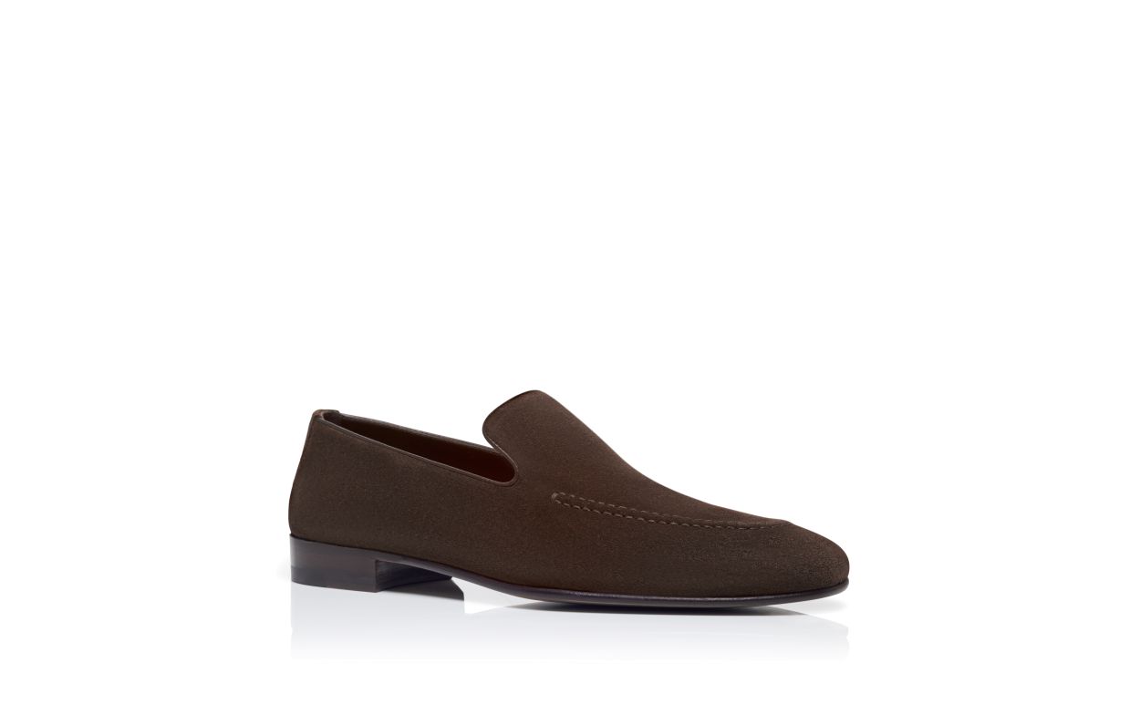 Dunkelbraune Leder-Loafer