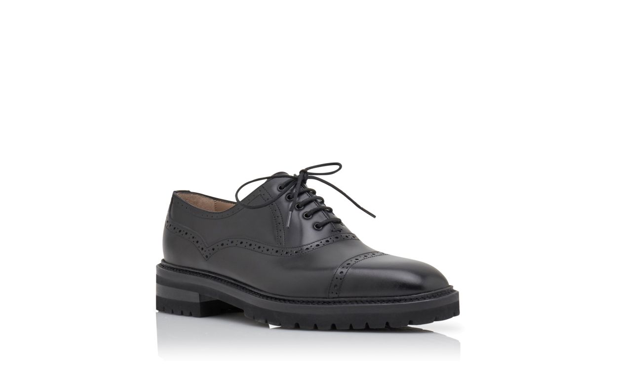 Schwarze Kalbleder-Latschen-Schuhe