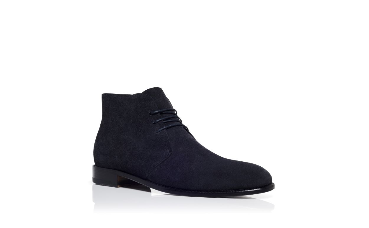 Braune Stiefeletten aus Leder mit Schnürung