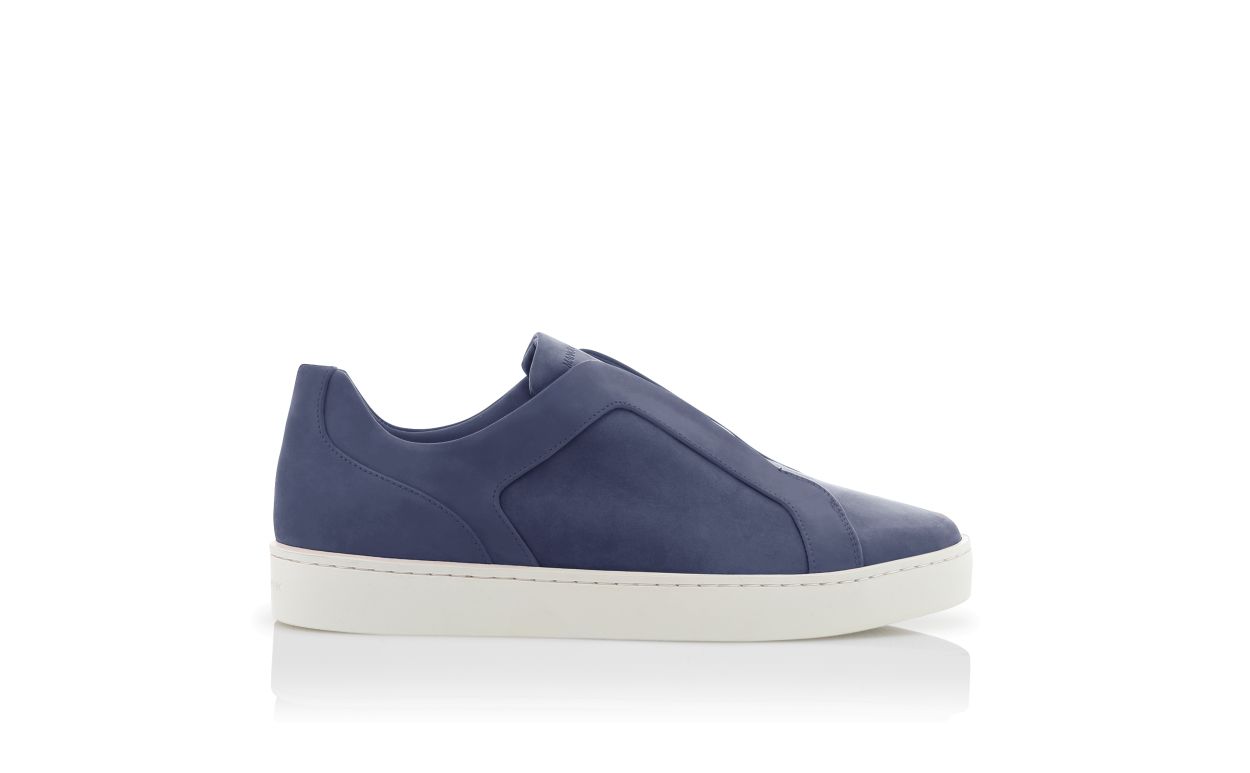 Navy Blue Kalbsleder-Sneaker