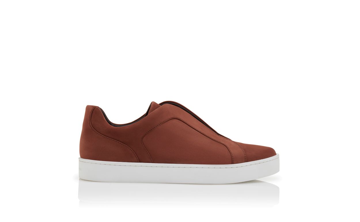 Braune Kalbsleder-Sneaker