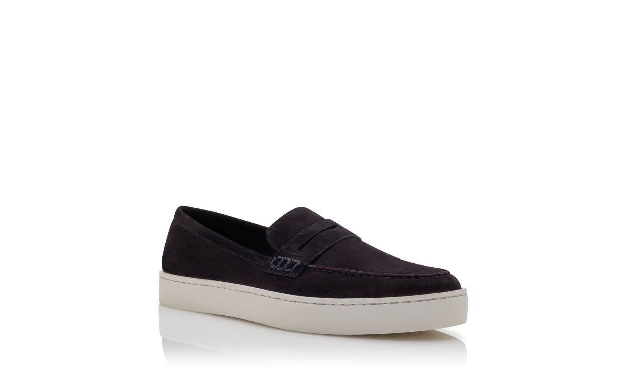 Marineblau aus Wildleder Slip-On Loafers