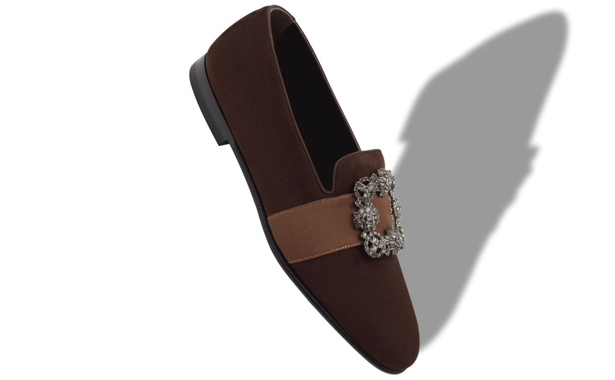 Dunkelbraune Wildleder-Steppen-Schnürschuhe